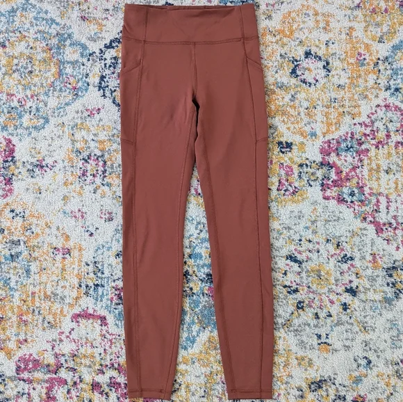 Lululemon Invigorate High-Rise Tight 28" Dark Terracotta, Size 6, Leggings - Picture 2 of 13
